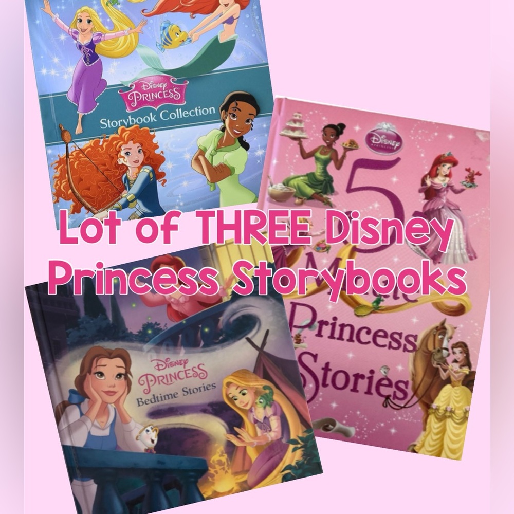 Disney Princess Storybook Collection - Blue, Pink, and Purple